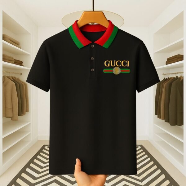 LV Jacquard Collar Premium Polo – Style Meets Comfort - Image 1