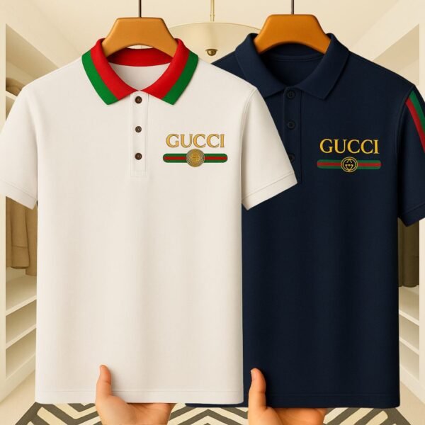 2Pics Jacquard Collar Premium Polo – Style Meets Comfort - Image 1