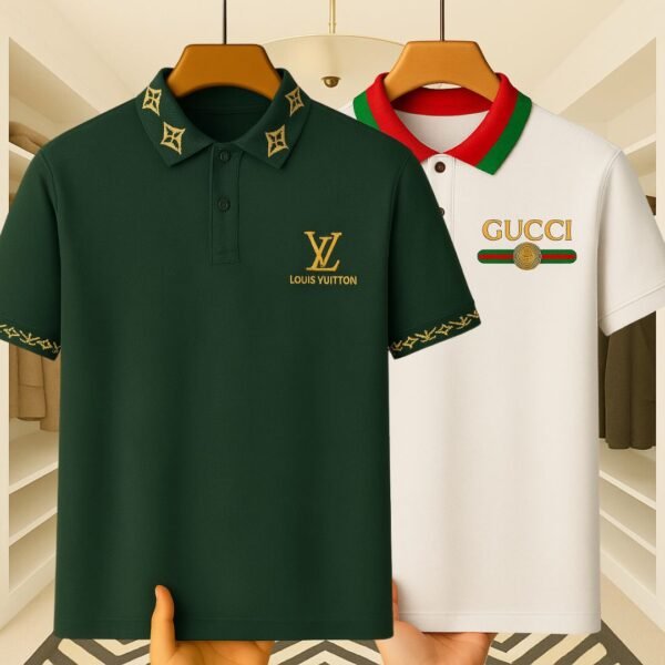 2Pics Jacquard Collar Premium Polo – Style Meets Comfort - Image 1