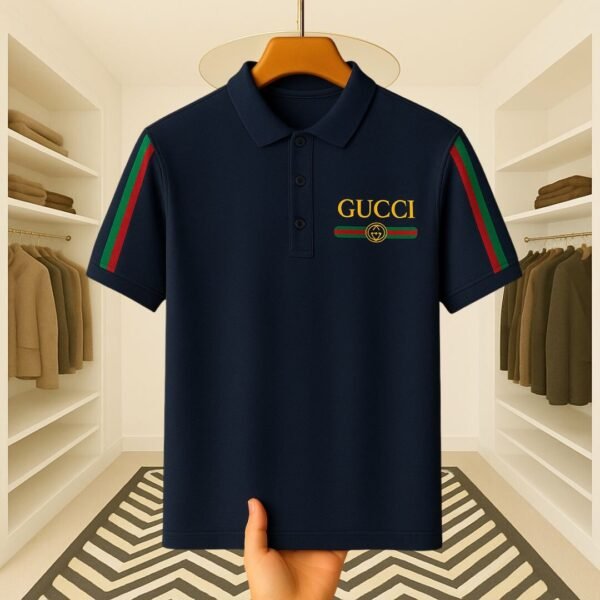 LV Jacquard Collar Premium Polo – Style Meets Comfort - Image 1