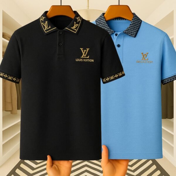 2Pics Jacquard Collar Premium Polo – Style Meets Comfort - Image 1