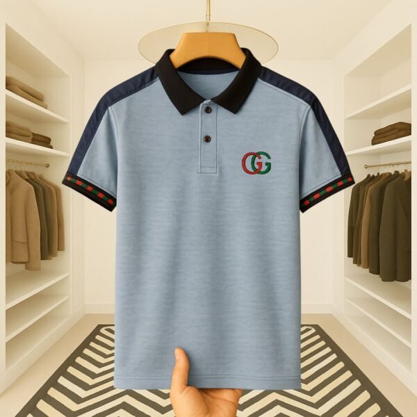 LV Jacquard Collar Premium Polo – Style Meets Comfort - Image 1