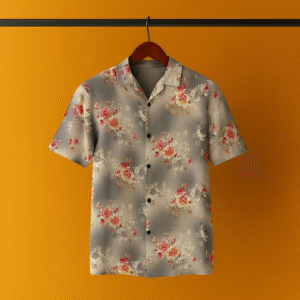 Cuban Comfort Shirt – Premium Floral Design | China Stitch Fabric