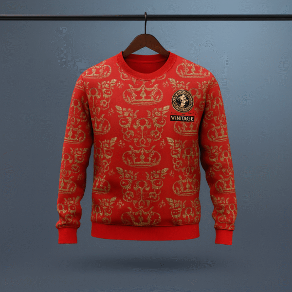 Premium Men’s Sweatshirt | Vintage Brand(Red) - Image 1