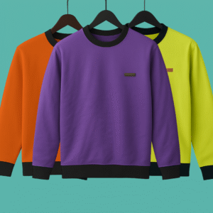3 Pics Premium Export Quality Full Sleeve T-Shirt(Leem Green,Purple,Lamon)