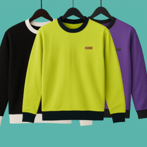 3 Pics Premium Export Quality Full Sleeve T-Shirt(Leem Green,Purple,Black)