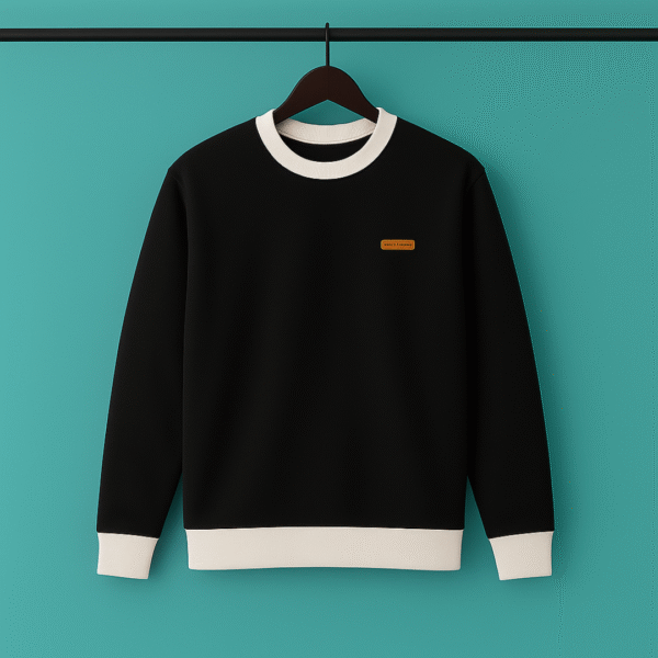 Premium Export Quality Full Sleeve T-Shirt(Black Color) - Image 1