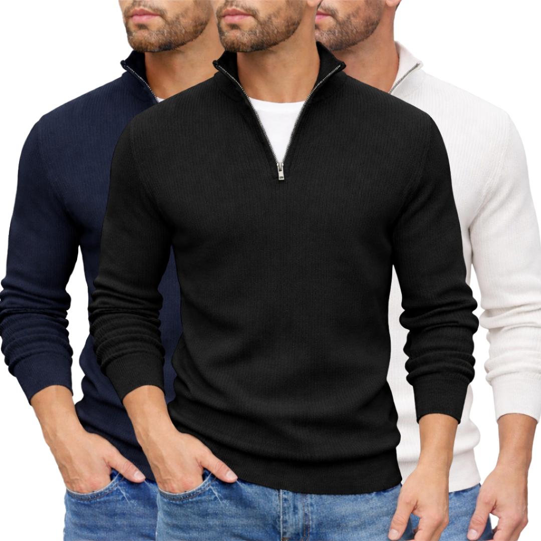 7 3 Pics Men’s Premium Quality Sweatshirt(Black,Blue,White) - Image 1