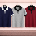 3Pics Premium Old Money Polo T Shirt(Blue,Ash,Blue)