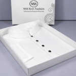 Men’s  Premium Quality Duti Cotton Panjabi- White