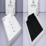 2Pics Men’s  Premium Quality Cotton Panjabi-Black,White