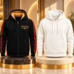2 Pics Mens Premium Quality Hoodi(Black,Off White)